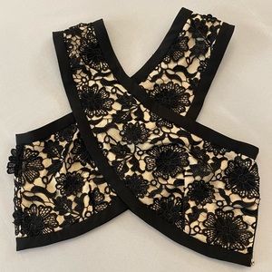 ENDLESS ROSE Women’s Lace Wrap Blouse, M